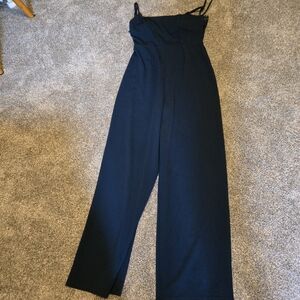 Trixxi Blue Wide Leg Jumpsuit Elegant High-Waisted Design